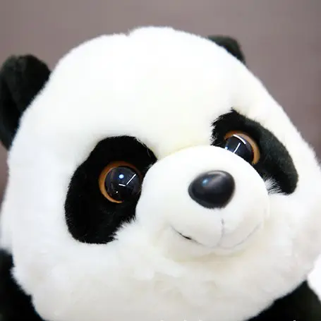 New Custom Simulation Panda Doll Cute Stuffed Animal Panda Plush Sitting Panda Toy